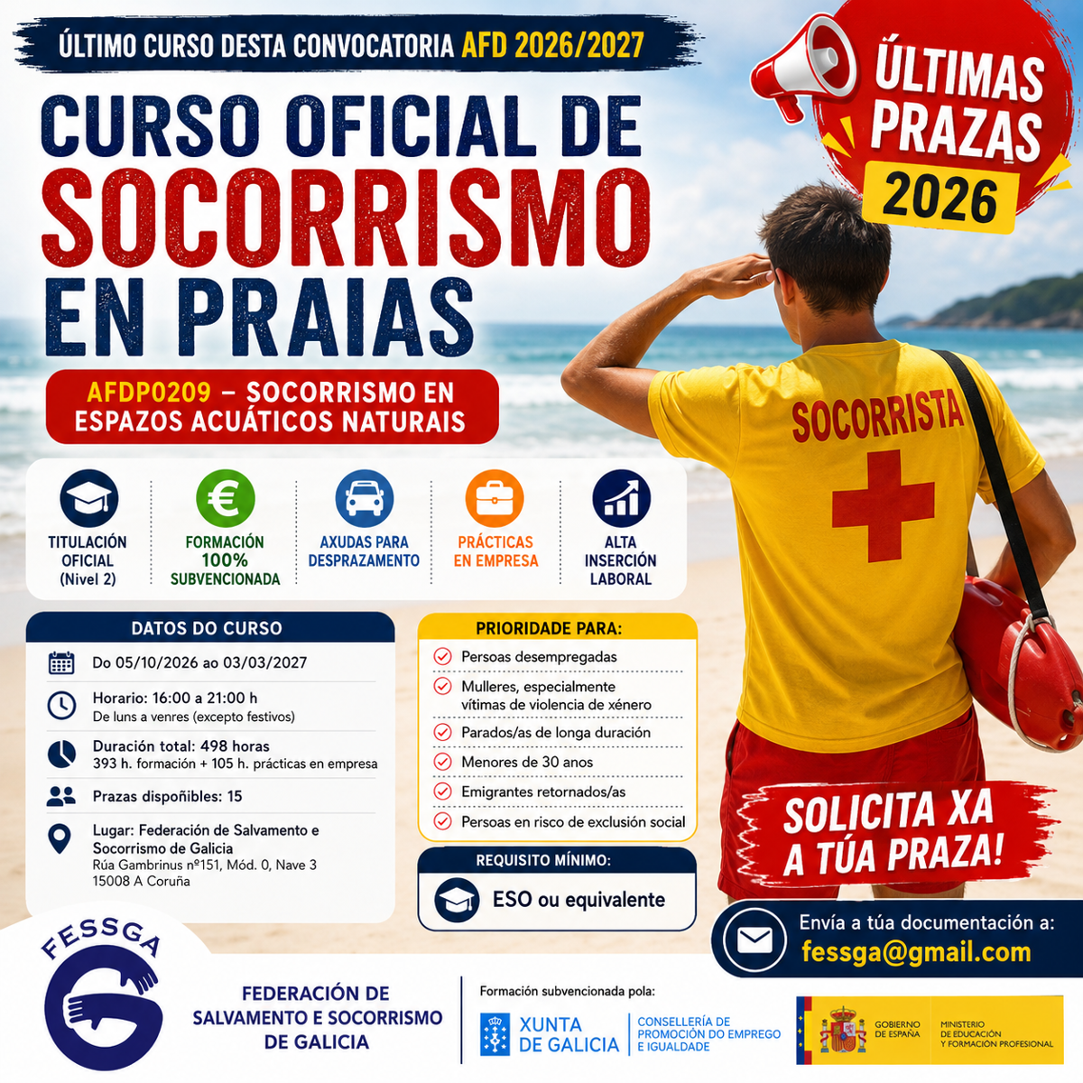 Cartel da formación.