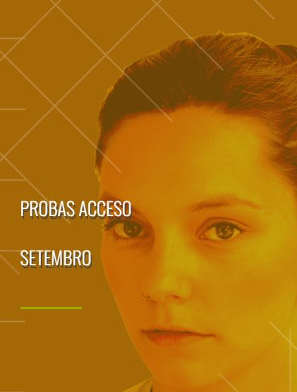 cartel anunciando as probas extraordinarias de setembro