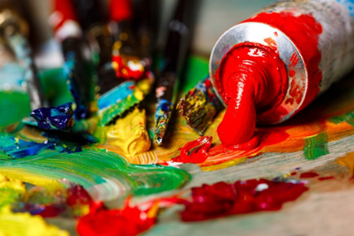 Pintura de diferentes cores