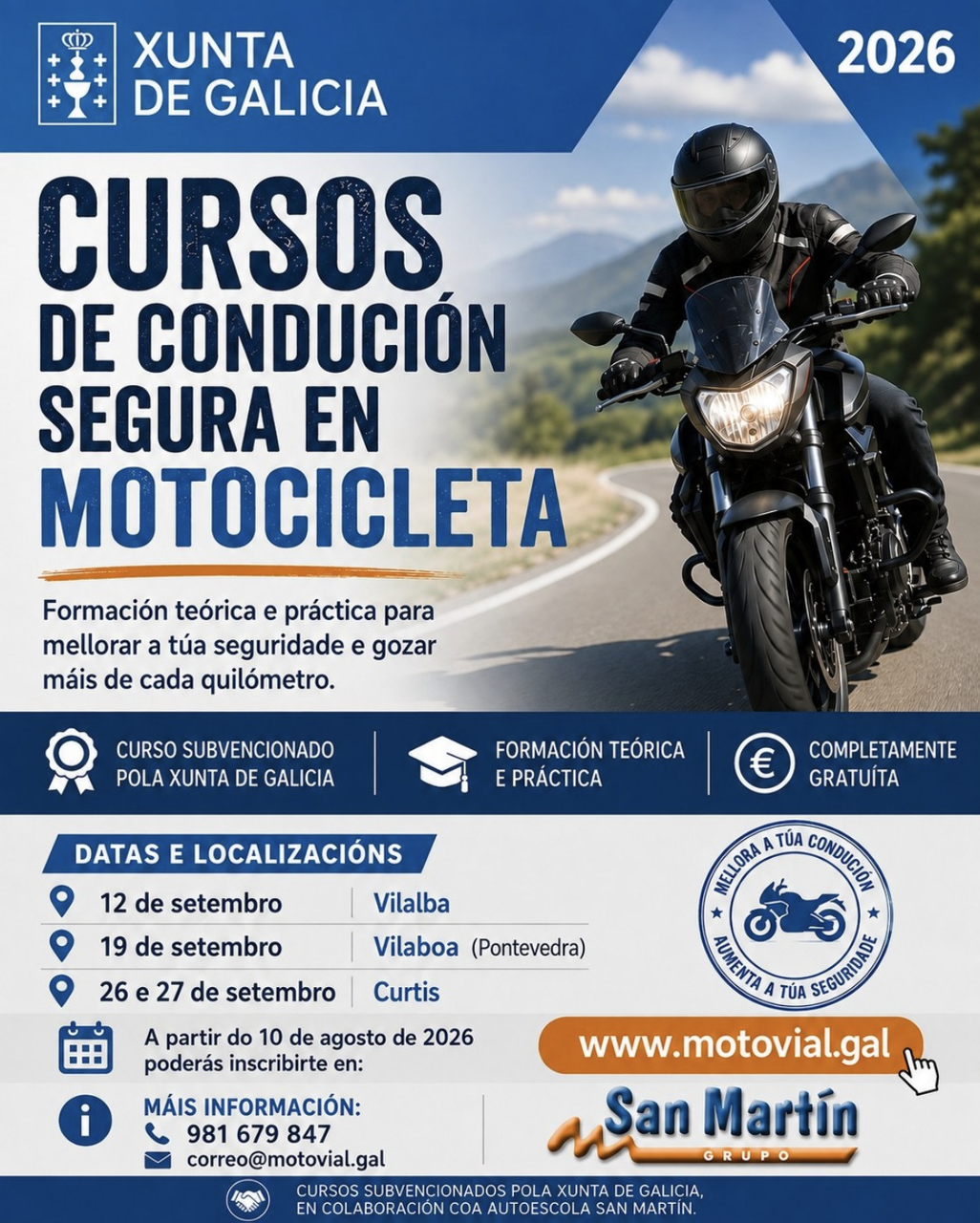 Cartel de los cursos