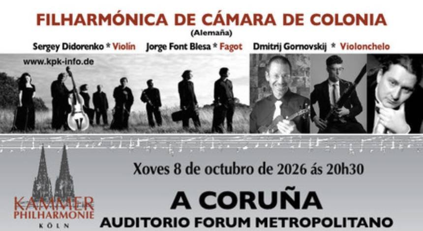 Orquesta de cámara de Colonia octubre 2026