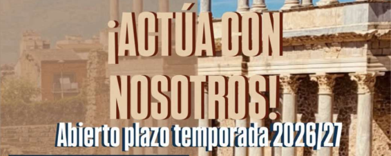 Cartel do evento. Edificio romano