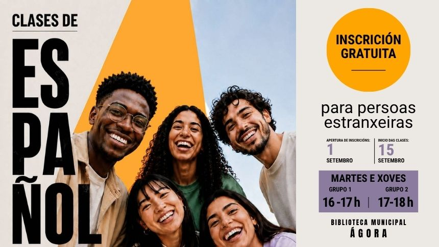 Clases de español para persoas estranxeiras na Biblioteca Ágora
