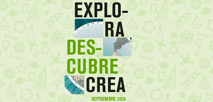 portada do folleto da axenda de setembro: Explora, Descubre, Crea
