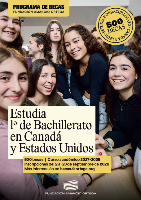 Cartel del programa sobre la fotografía de varias jóvenes mirando a la cámara.