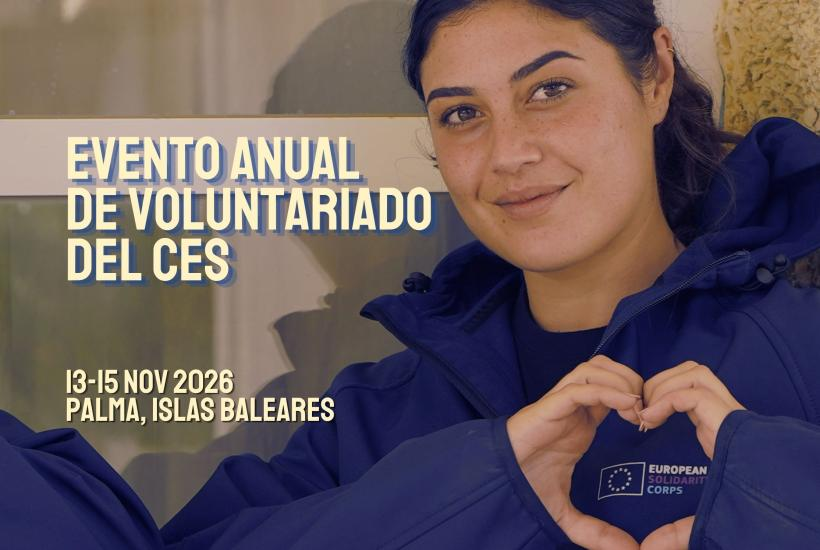Evento anual de voluntariado do CES sobre imaxe dunha muller nova facendo un corazón coas súas mans